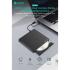 COTECi USB 2.0 + Type-C Dual Interface Mobile DVD Burning Optical Drive - Black